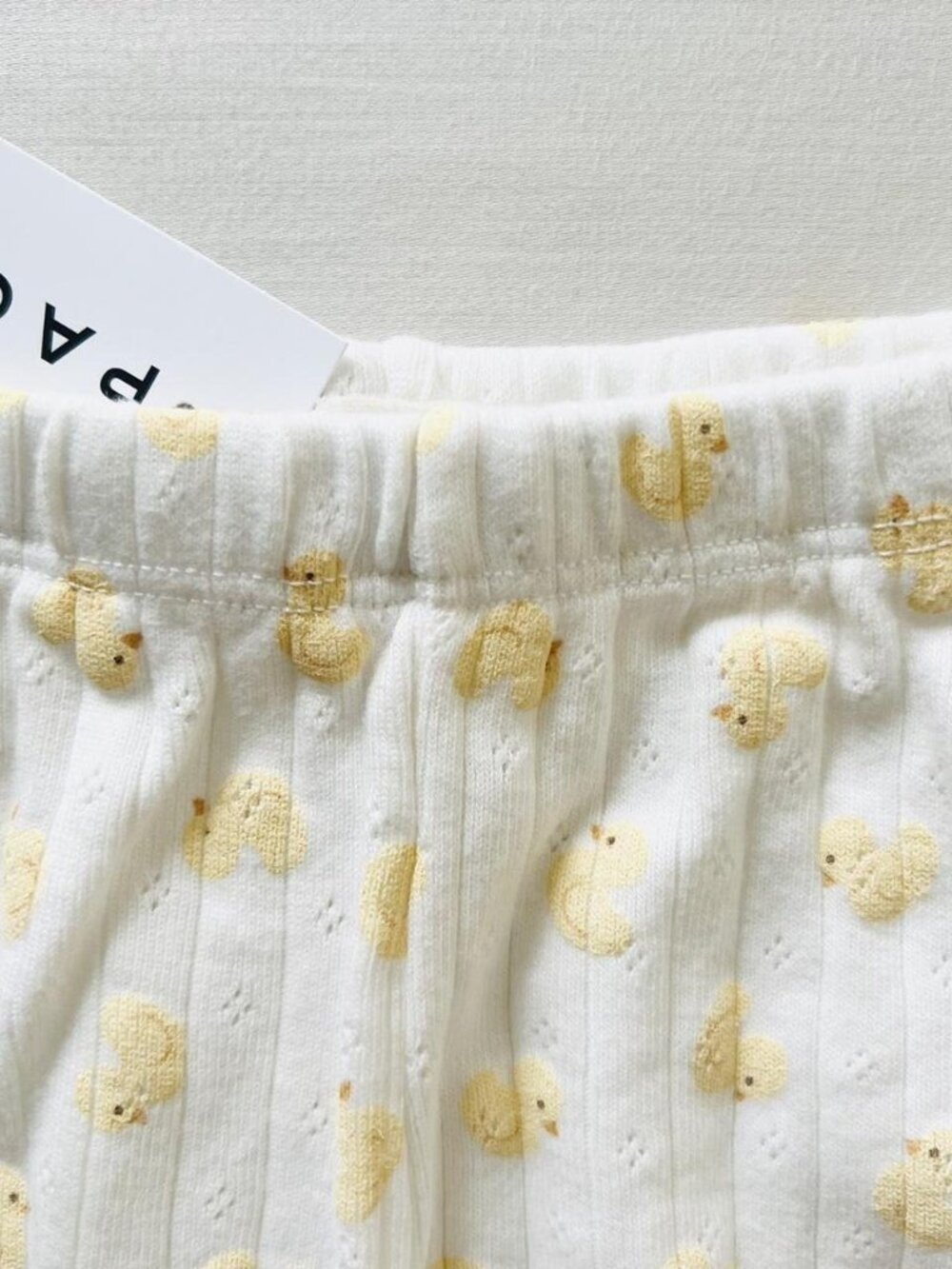 BNWT Brandy Melville-John Galt yellow duck pointelle bow skylar tank top pajama - Picture 3 of 3